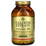 Solgar Calcium Citrate with Vitamin D3 - цитрат кальция с витамином D3
