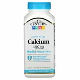 21st CENTURY Calcium Plus D3 - Жидкий кальций с витамином D3, 1200 мг