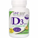 Michael's Naturopathic Vitamin D3 with Vitamin K2 - вкус натурального абрикоса, 125 мкг (5000 МЕ)