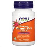 NOW Foods Vitamin D3 - жевательный витамин D3, натуральный мятный вкус, 5000 МЕ