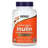 NOW Foods Inulin Prebiotic - Сертифицированный органический инулин, пребиотик в чистом порошке