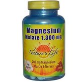 Nature's Life Magnesium Malate (Малат магния), 1300 мг
