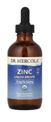 Dr. Mercola Zinc, Цинк в жидкой форме 15 мг