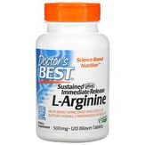 Doctor's Best L-Arginine -  L-аргинин длительного и быстрого высвобождения, 500 мг