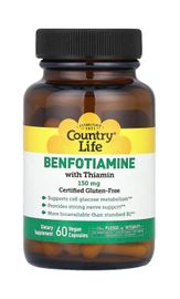 Country Life Benfotiamine with Thiamin - Бенфотиамин