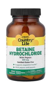 Betaine Hydrochloride with Pepsin 600 mg 2