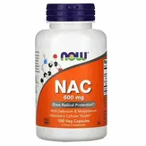 NOW Foods NAC (N-ацетилцистеин), 600 мг