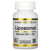 California Gold Nutrition Liposomal Vitamin K2+D3 - Липосомальные витамины K2 и D3
