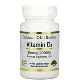 California Gold Nutrition Vitamin D3 2000 IU