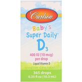 Carlson Labs Babys Super Daily d3, 10 мкг (400 МЕ)