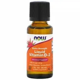 NOW Foods Liquid Vitamin D-3 Extra Strength 1000 IU - жидкий витамин D3, с повышенной силой действия