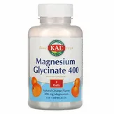 Kal Magnesium Glycinate 400 - Глицинат магния, 400 мг, натуральный ароматизатор со вкусом апельсина