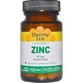 Country Life Zinc Chelated 50 mg