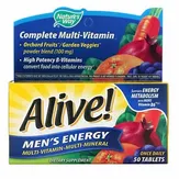 Nature's way Alive! для мужчин, комплекс мультивитаминов и мультиминералов для пополнения запаса энергии