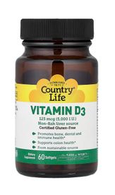 Country Life Vitamin D3 5000 IU - Д3