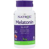 Natrol Melatonin 3 mg - Мелатонин Быстро Растворяется (клубника)