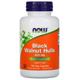 NOW Foods Black Walnut Hulls 500 mg - Черный орех