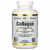 California Gold Nutrition Collagen + Vitamin C - гидролизованные пептиды коллагена с витамином C