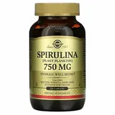 Solgar Spirulina 750 mg - Спирулина
