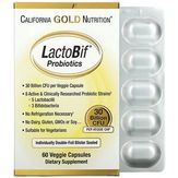 California Gold Nutrition LactoBif, Probiotics - пробиотики, 30 млрд КОЕ