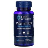 Life Extension Vitamin D3 with Sea-Iodine - витамин D3 с Йод, 125 мкг (5000 МЕ)