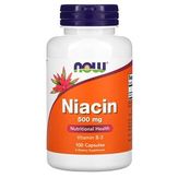 NOW Foods Niacin - Ниацин, 500 мг