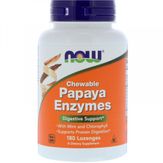 NOW Foods Papaya Enzymes - жевательные пастилки с ферментами папайи